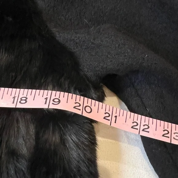 C Wonder Black Faux fur wool cardigan with hook closures. Brand new with tags. - Picture 11 of 11